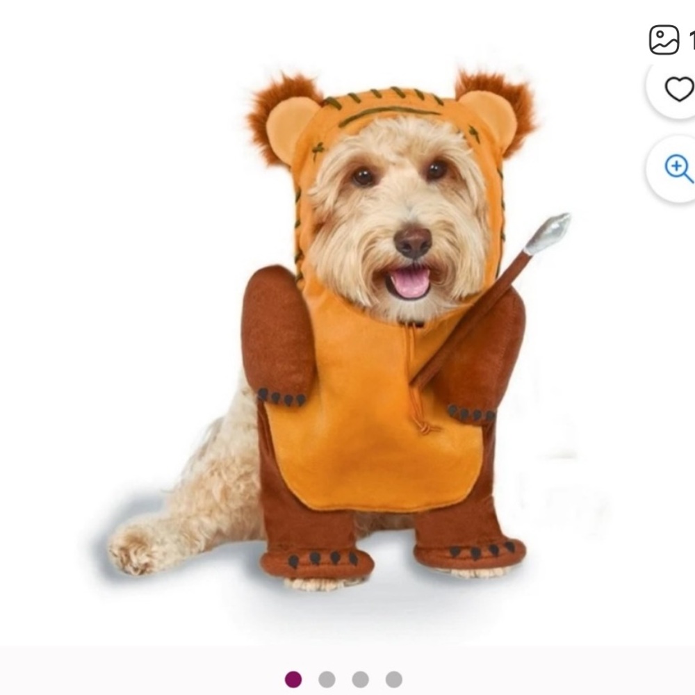 Rubie's Orange and Brown Ewok Dog Costume